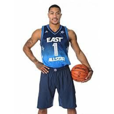 Adidas Camiseta Derrick Rose All Star East (blau/silber)