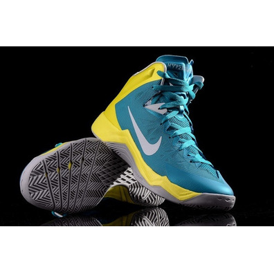 Nike Zoom Hyperquickness "Beach" (300/turquesa/amarillo/gris)