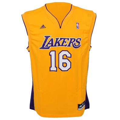 Adidas Camiseta Replica Gasol Lakers (gelb/rein/weiß)