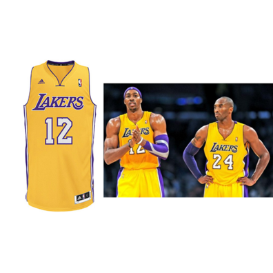 Adidas Camiseta Réplica Howard Lakers (amarilla)