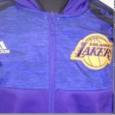 Adidas Angeles Lakers Jacke Zip Kids (violett/schwarz/gelb)