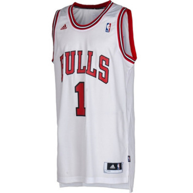 Camiseta Adidas NBA Swingman Derrick Rose Bulls (blanco/rojo)