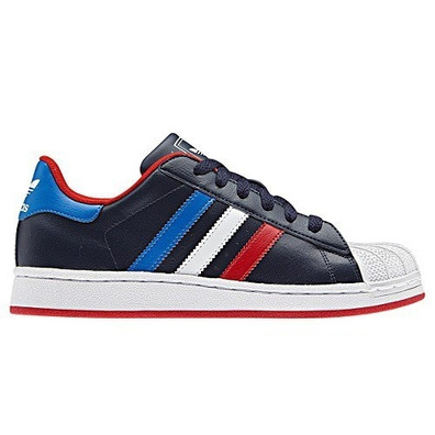 Adidas Superstar 2 J (marin/weiß/blau/rot)