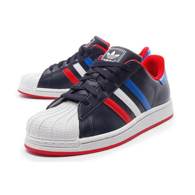 Adidas Superstar 2 J (marin/weiß/blau/rot)