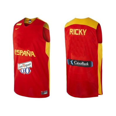 Spiel T-Shirt von Spanien "Ricky Rubio" (600/rot/gelb)