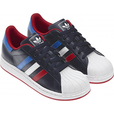 Adidas Superstar 2 J (marin/weiß/blau/rot)