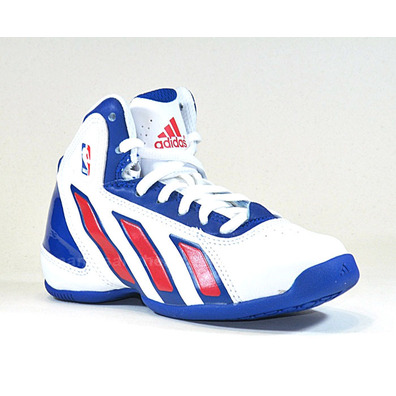 Adidas Daily Double 3 NBA Kids (weiß/blau/rot)(35-40)