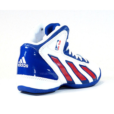 Adidas Daily Double 3 NBA Kids (weiß/blau/rot)(35-40)