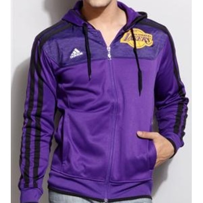 Adidas Angeles Lakers Jacke Zip (violett/schwarz/gelb)