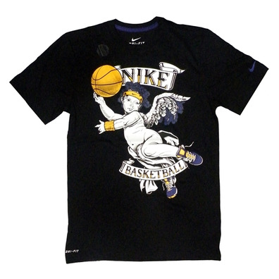 Nike Camiseta Basketball Cherub (010/negro)