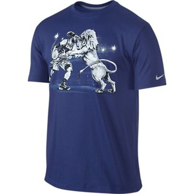 Lebron Lion innerhalb Hero Tee (477/azul/blanco)