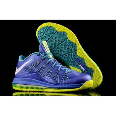 Nike Air Max Lebron X Low "Sprite" (500 / azul / Limettengrün)