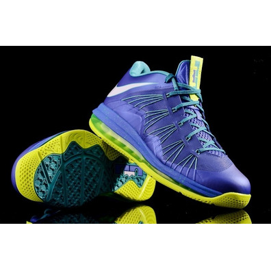 Nike Air Max Lebron X Low "Sprite" (500 / azul / Limettengrün)