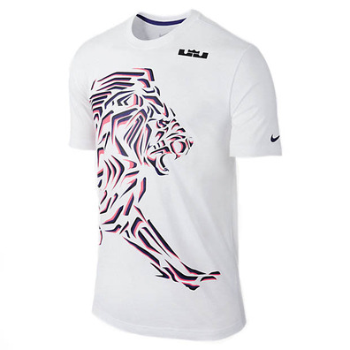 Lebron Lion T-Shirt (101/blanco/morado)