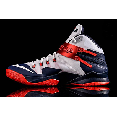 Nike Zoom LeBron Soldier VIII "USA" (114/blanco/navy/rojo)