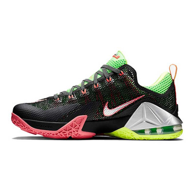 Lebron XII Low "Remix" (003/negro/volt/blue/crimson/grey)