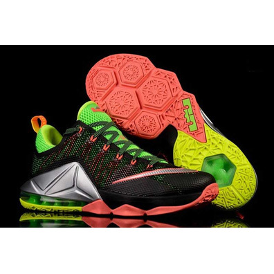 Lebron XII Low "Remix" (003/negro/volt/blue/crimson/grey)