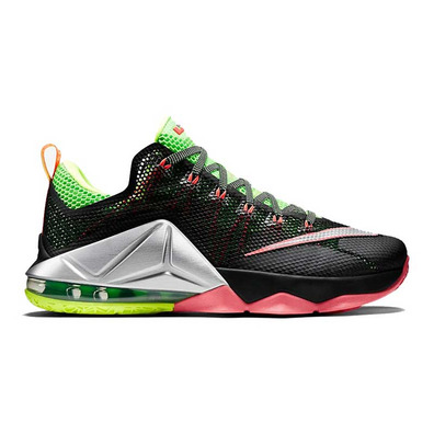 Lebron XII Low "Remix" (003/negro/volt/blue/crimson/grey)