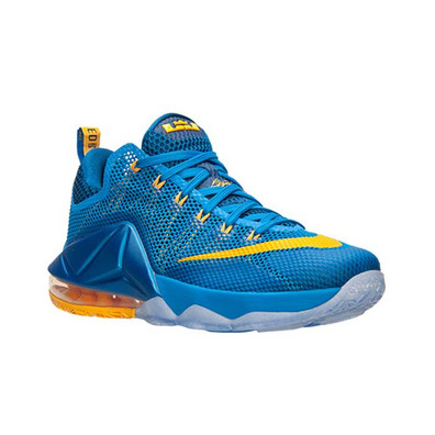 Lebron XII Niedrige "Entourage" (484/Foto blau/gold/gym bl)