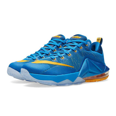 Lebron XII Niedrige "Entourage" (484/Foto blau/gold/gym bl)