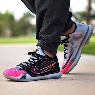 Kobe X Elite Low "Mambacurial" (010/schwarz/wolfgrau/pink-Fisch)