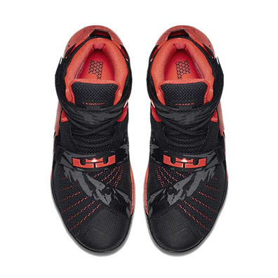 Nike Zoom Lebron Soldier 9 Premium "Bright Crimson" (negro/blanco-bright crimson)