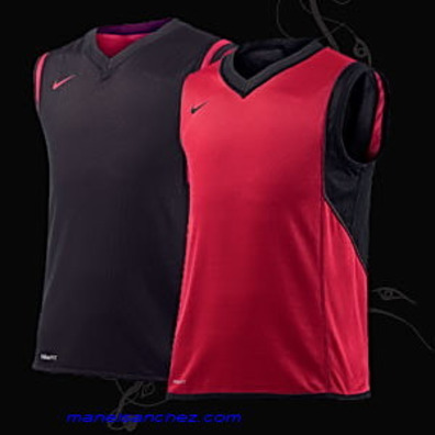 Nike Camiseta Reversible (614/ rojo-negro)