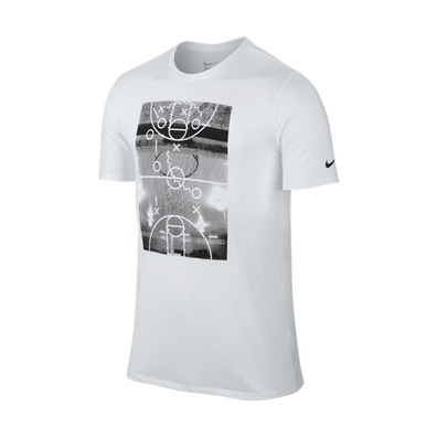 Nike Camiseta Court spielt (100/blanco/negro)