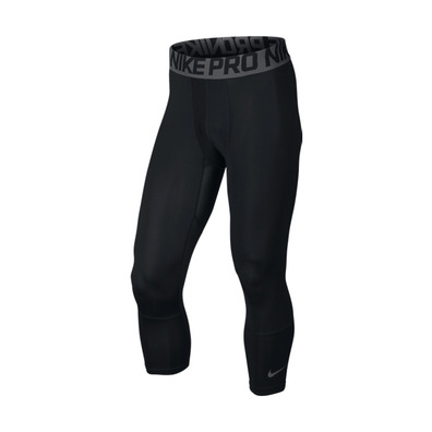 Nike Pro Hypercool Basketball Tight Drei-Quarter (010/negro/gris)