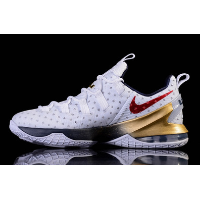 Lebron XIII Low "USA" (164/white/Universität rot/obsidian)