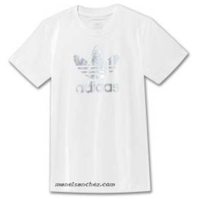 Adidas T-Shirt J Tre gru (weiß)