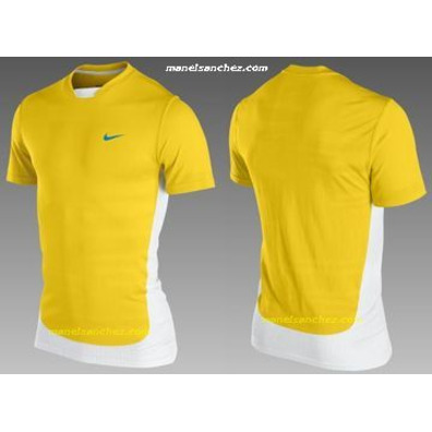 Nike Camiseta Nadal Rush und Crush Victory (amarillo/blanco)