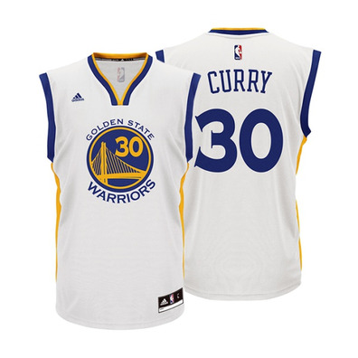 Adidas Camiseta Replica Stephen Stephen Curry #30# Krieger (weiß/blau/gelb)