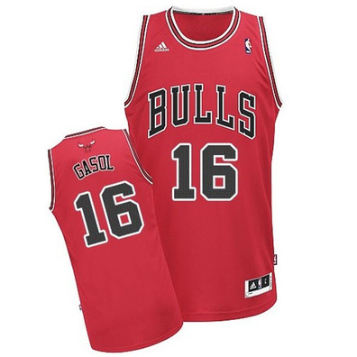 Adidas Camiseta Swingman Pau Gasol Bulls (rojo/negro)