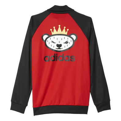 Original Adidas Bear Retro Jacke von Nigo (rot/schwarz/rot)