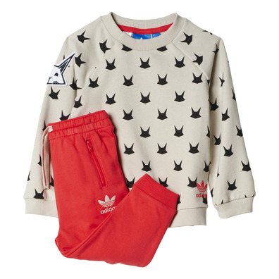 Adidas Originals Chándal Magic Forest Französisch Terry Infants (kakhi/rosa)