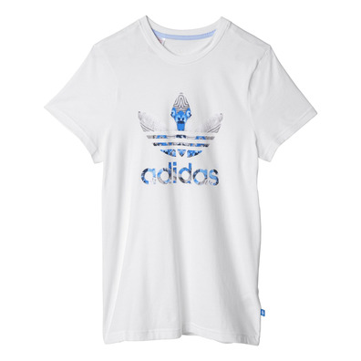 Adidas Originals Junior T-Shirt Superstar Jungle (weiß/multicolor)