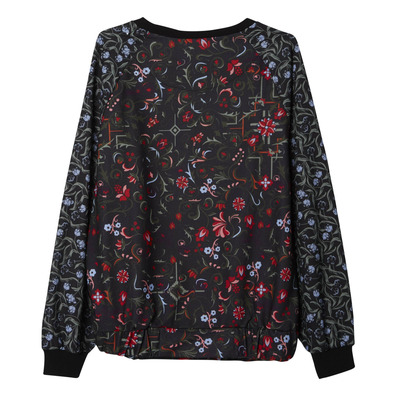 Adidas Originals Mujer Sudadera Moscow Mix Printed Flower Crew Swt (negro)