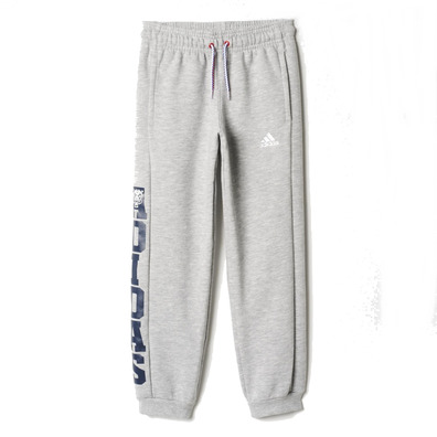 Adidas Pantalón Niño Team Tiger Logo (gris/marino)