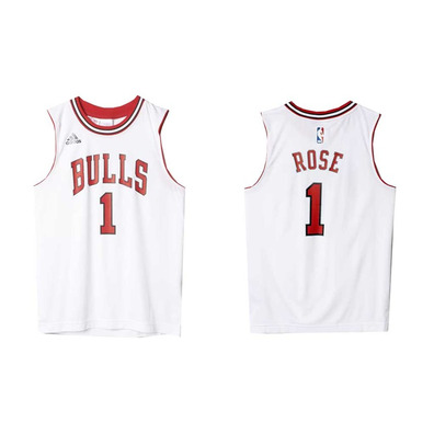 Set NBA Derrick Rose Bulls (weiß/rot)