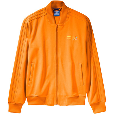 Original Adidas Jacke Farbe Superstar Pharrell Williams (orange)