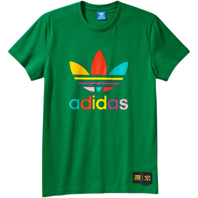 Adidas Originals Camiseta Mono Color Trefoil Pharrell Williams (verde)