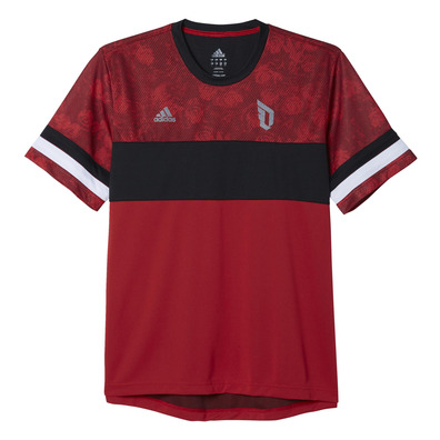 Adidas Camiseta Dame Floral (rojo/negro)