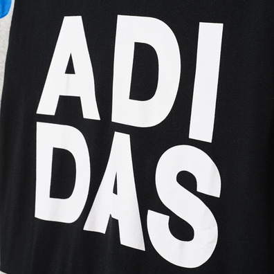 Adidas Originals Camiseta Junior Basketball (Asul/Negro/Griff/Blanc)