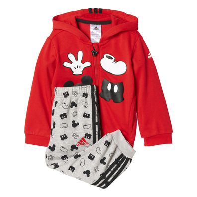 Adidas Chándal Bebé Disney Mickey Maus (rojo/gris/negro)