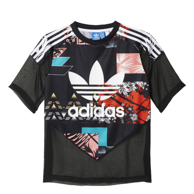 Adidas Originals Frau Fußball Tropical T-Shirt (mehrfarbig)