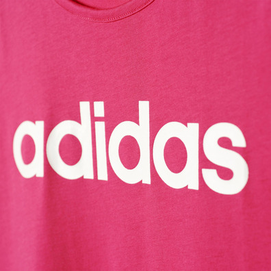 Adidas Junior Girls Schrank Fun T-Shirt (rosa/weiß)