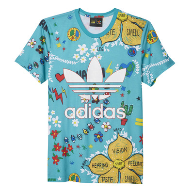 Adidas Originals Camiseta Artist Doodle von Pharrell Williams (multicolor)