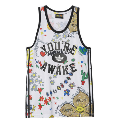 Adidas Originals Tank Top Künstler Doodle von Pharrell Williams (multicolor)