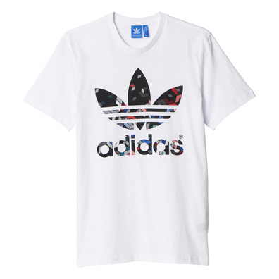 Adidas Originals Camiseta Prism Trefoil (blanco/negro)